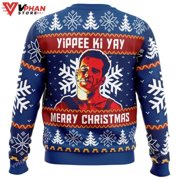 Yippee Ki Yay Die Hard Ugly Christmas Sweater