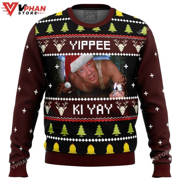 Yippee Ki Yay Ugly Dia Hard Christmas Sweater