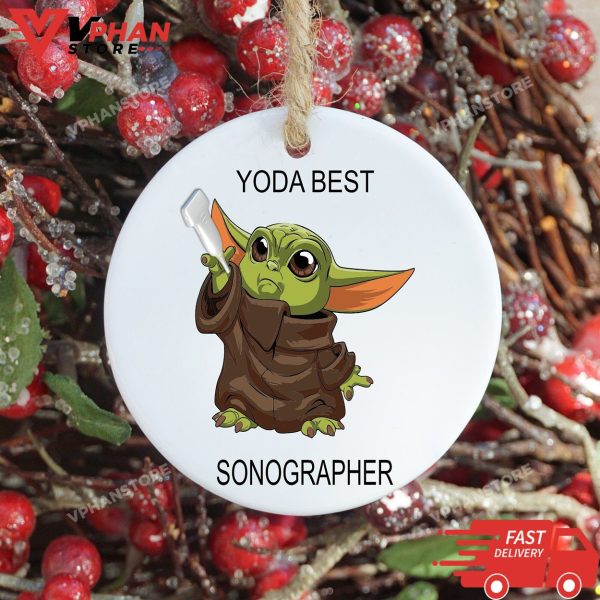 Yoda Best Sonographer Ornament