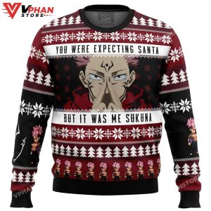 You Were Expecting Santa Sukuna Jujutsu Kaisen Ugly Christmas Sweater 1