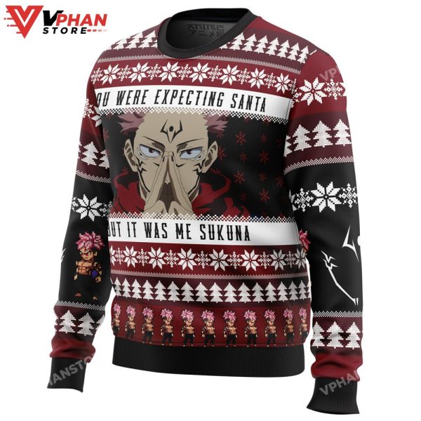 You Were Expecting Santa Sukuna Jujutsu Kaisen Ugly Christmas Sweater