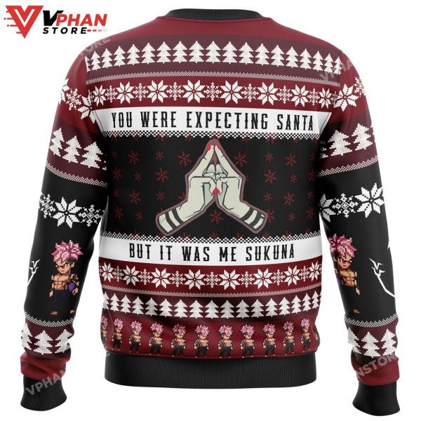 You Were Expecting Santa Sukuna Jujutsu Kaisen Ugly Christmas Sweater