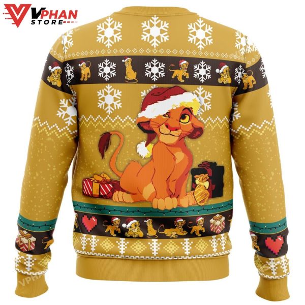 Young Simba The Lion King Ugly Christmas Sweater