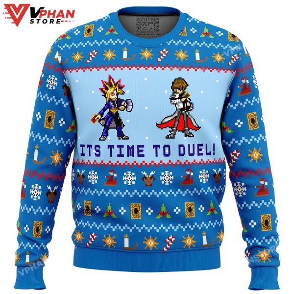 Yugioh Its Time To Duel Ugly Christmas Sweater