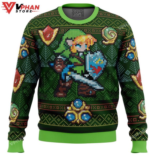 Zelda Link Green Ugly Christmas Sweater