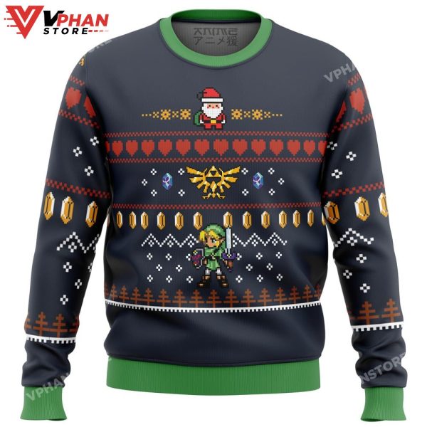 Zelda Santa Link Ugly Christmas Sweater