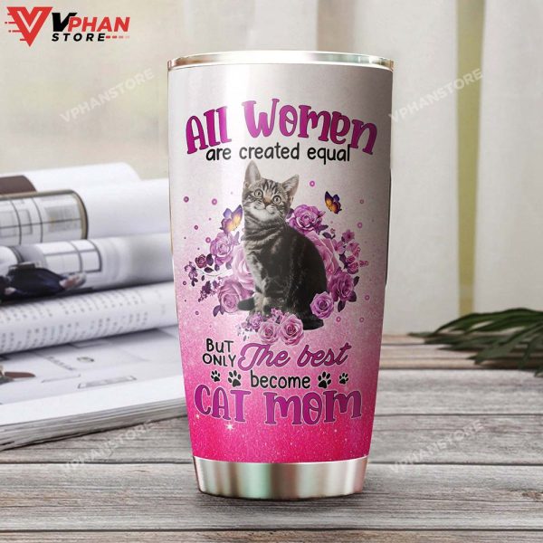 A Woman With Guitar And Her Cat Personalized Tumbler