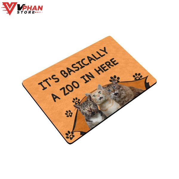 A Zoo In Here Cat Welcome DoorMat