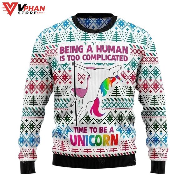 Be Unicorn Ugly Christmas Sweater