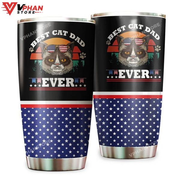 Best Cat Dad Ever Stainless Steel Tumbler