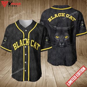 Black Cat Baseball Jersey 1