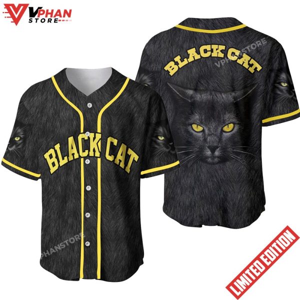 Black Cat Baseball Jersey