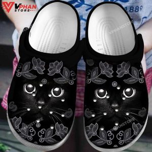 Black Cat Eyes Classic Clogs Shoes 1