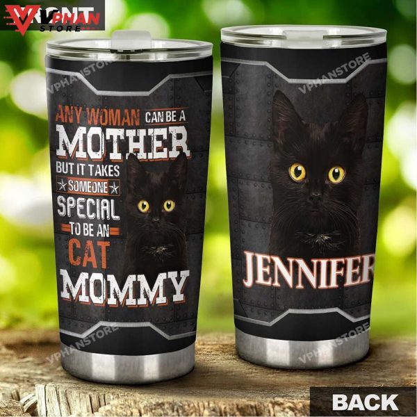 Black Cat Special Mommy For Cat Lover Personalized Tumbler