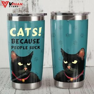 Black Cat Stainless Steel Tumbler 1