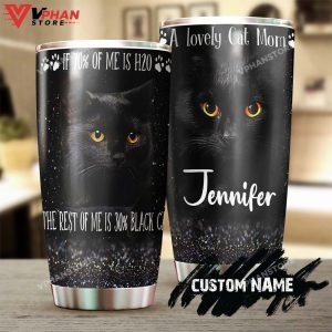 Black Cat The Rest Of Me Is Black Cat Personalized Tumbler 1