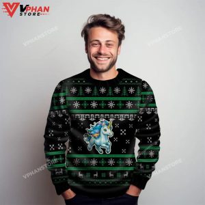 Blue Unicorn Ugly Christmas Sweater For Men Women 3