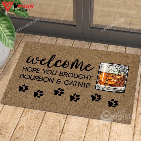 Brought Bourbon And Catnip Doormat