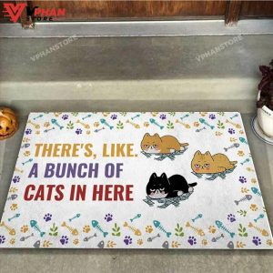 Bunch Of Cats Welcome DoorMat 1