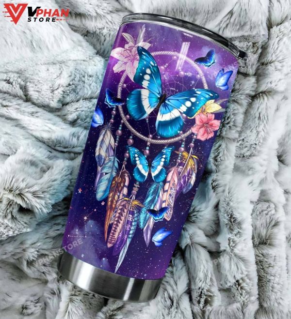 Butterfly Dreamcatcher Personalized Tumbler