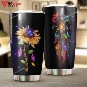 Butterfly Sunflower Dream Catcher Tumbler 1