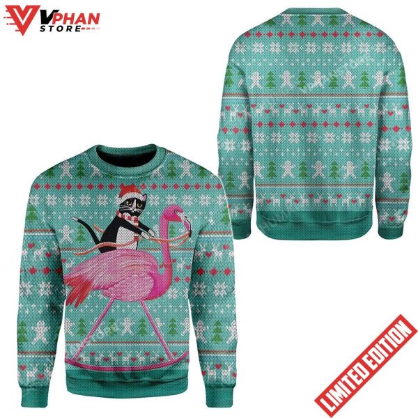 Cat And Flamingo Apparel Ugly Sweater