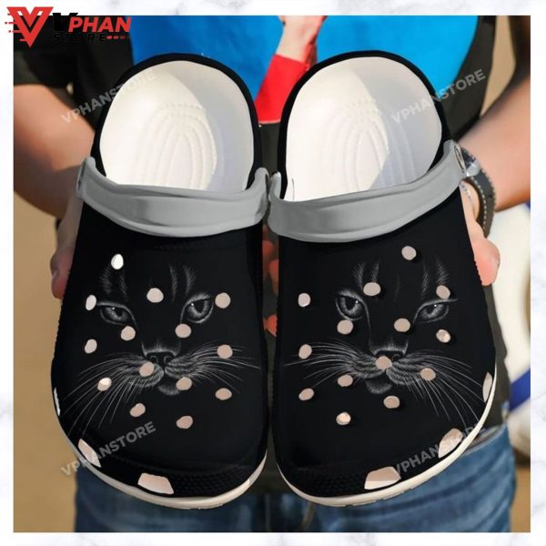 Cat Black Face Classic Clogs Shoes