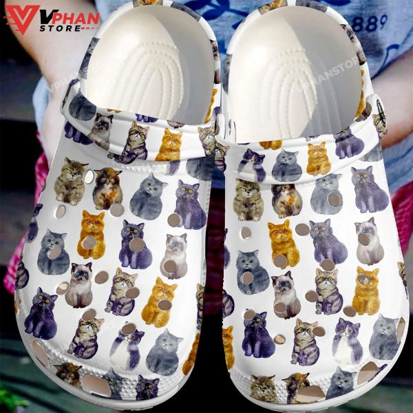 Cat Clog Cat Lover Pattern Classic Clogs Shoes