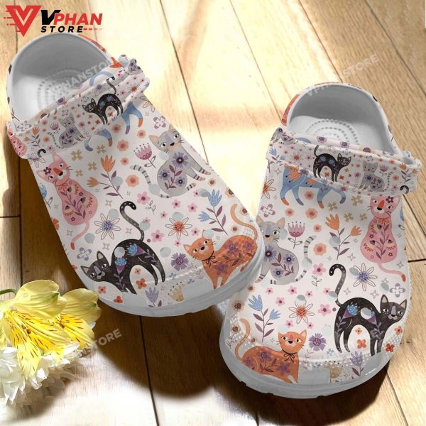 Cat Clog Cat Pattern Classic Clogs Shoes