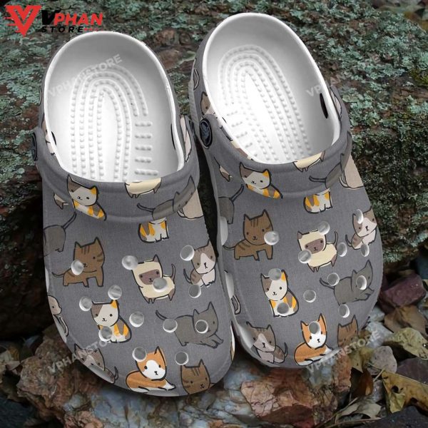 Cat Clog Cute Cats Pattern Classic Clogs Shoes