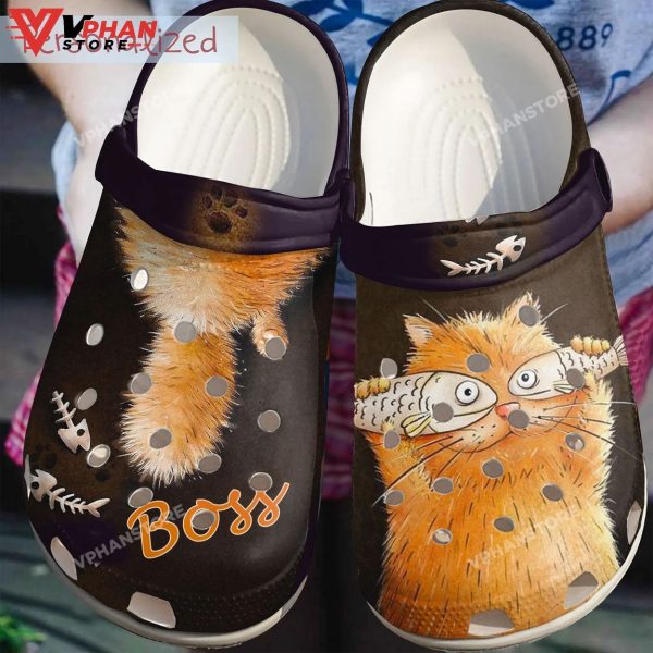 Cat Clog Personalized The Boss Classic Clogs Shoes