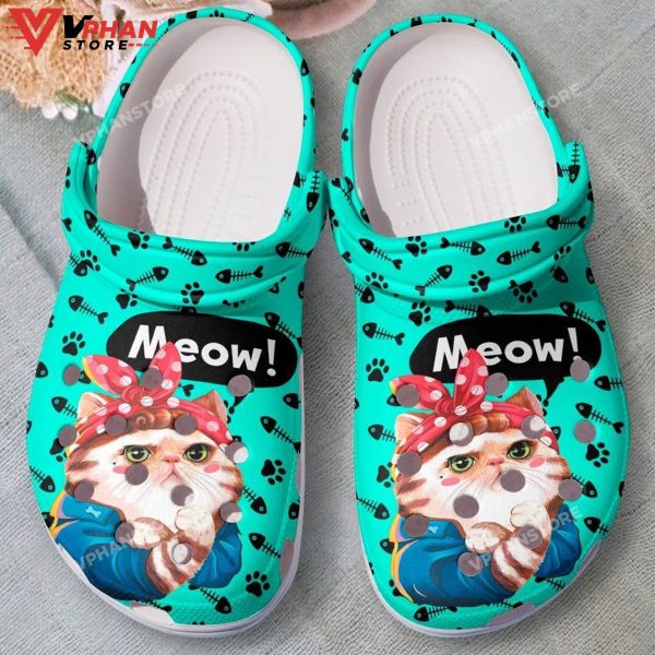 Cat Clog Strong Meow Classic Clogs Shoes