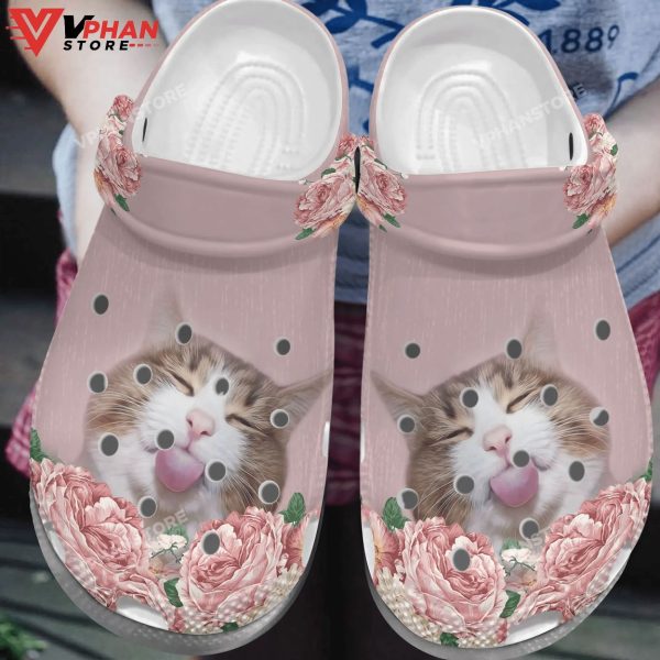 Cat Clog Whitesole Adorable Cat Classic Clogs Shoes