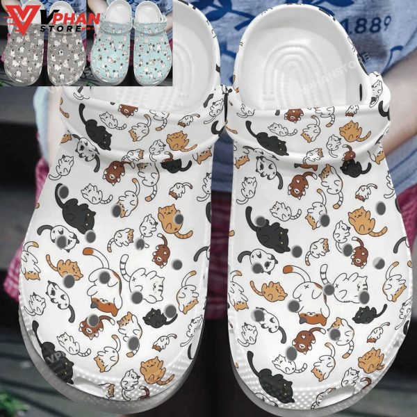 Cat Clog Whitesole Lovely Cats Classic Clogs Shoes