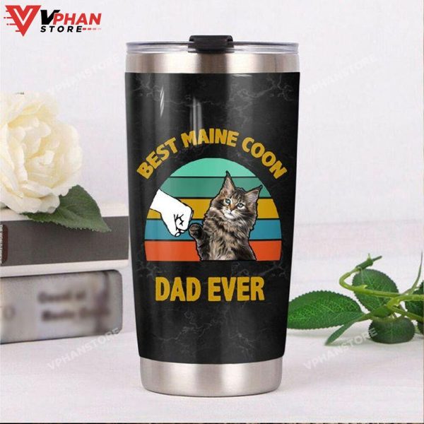 Cat Dad Ever Stainless Steel Tumbler