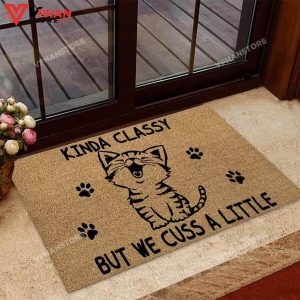 Cat Easy Clean Welcome DoorMat 1