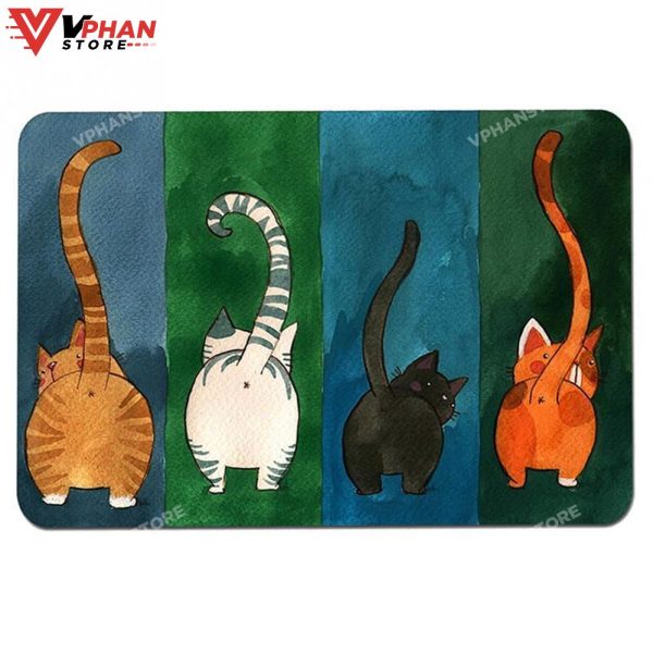 Cat Pattern Non-Slip Easy Clean Welcome DoorMat