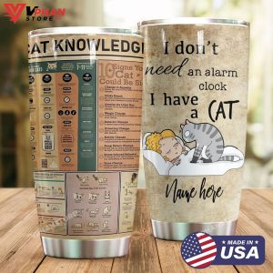 Cat Personalized Cat Knowledge Tumbler 1