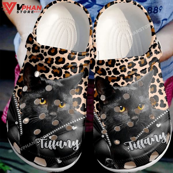 Cat Personalized Clog Black Cat Classic Clogs Shoes