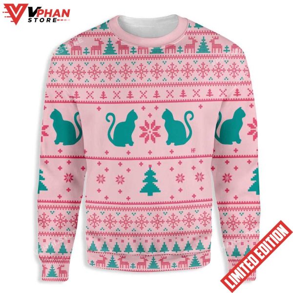 Cats Love Christmas Ugly Sweater