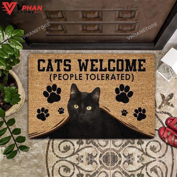 Cats Welcome Easy Clean Welcome DoorMat