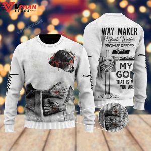 Christian Jesus Easter Ugly Christmas Sweater 1