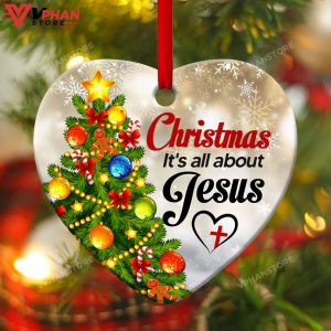 Christmas Its All About Jesus Christmas Ornament 1