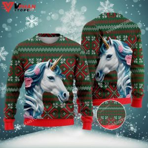 Christmas Pattern Unicorn Ugly Sweaters 1