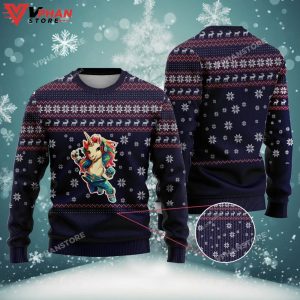 Colorful Unicorn Ugly Christmas Sweater 1