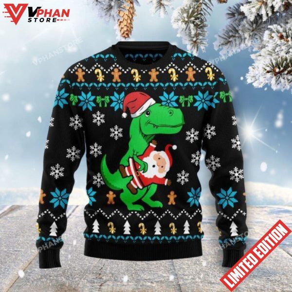 Dinosaur Funny Family Sweater Gifts Christmas Sweater