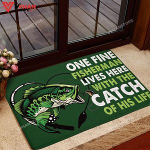 Fishing The Catch Easy Clean Welcome DoorMat 1