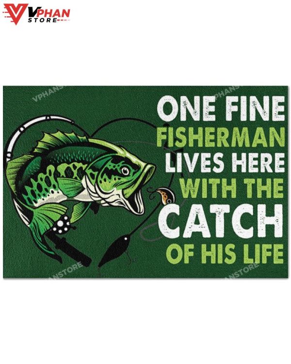 Fishing The Catch Easy Clean Welcome DoorMat