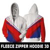 Fleece Zipper Hoodie 3D