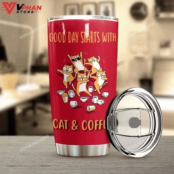 Funny Cat Personalized Coffee Lover Tumbler